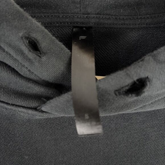 Fabletics Black Cotton Blend Hoodie Sweatshirt Mens Size Small Workout Gym - Picture 3 of 5